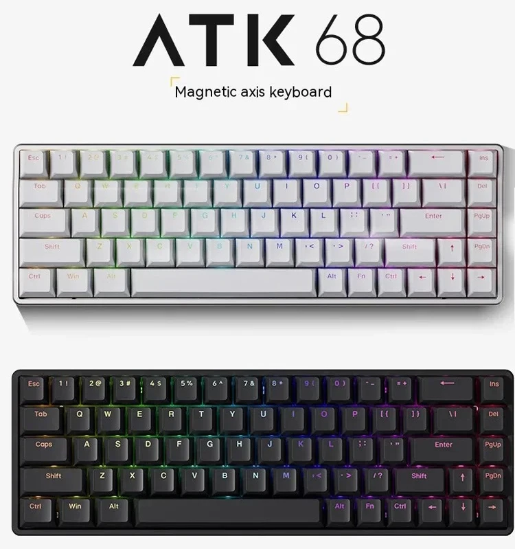 Игровая клавиатура Atk Atk68, магнитный переключатель, интеллектуальная скорость, X быстрый запуск, механическая клавиатура Rgb для ПК, геймеров, Varolant
Игровая клавиатура Atk Atk68, магнитный переключатель, интеллектуальная скорость, X быстрый запуск, механическая клавиатура Rgb для ПК, геймеров, Varolant
