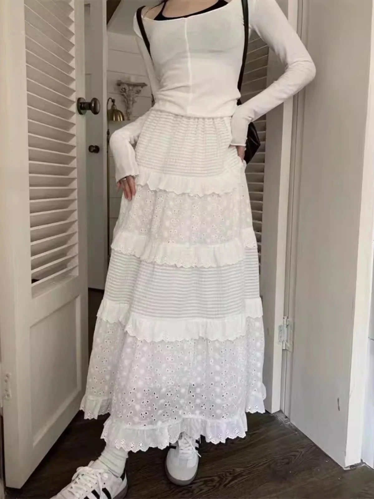 Loose Hollow Hook Flower Skirt Women's Color Midi Skirt Street Sle mid Waist Gauze Skirt Spring 2025 Faion
Loose Hollow Hook Flower Skirt Women's Color Midi Skirt Street Sle mid Waist Gauze Skirt Spring 2025 Faion