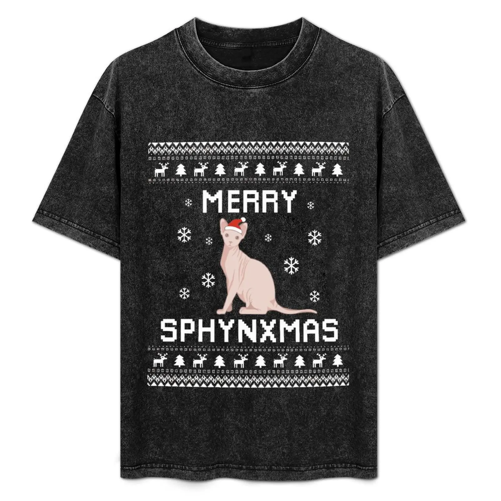Sphynx Cat Lover Christmas Ugly Xmas Sweater Sphynx Gift T-Shirt t shirt man cotton T-Shirt
Sphynx Cat Lover Christmas Ugly Xmas Sweater Sphynx Gift T-Shirt t shirt man cotton T-Shirt