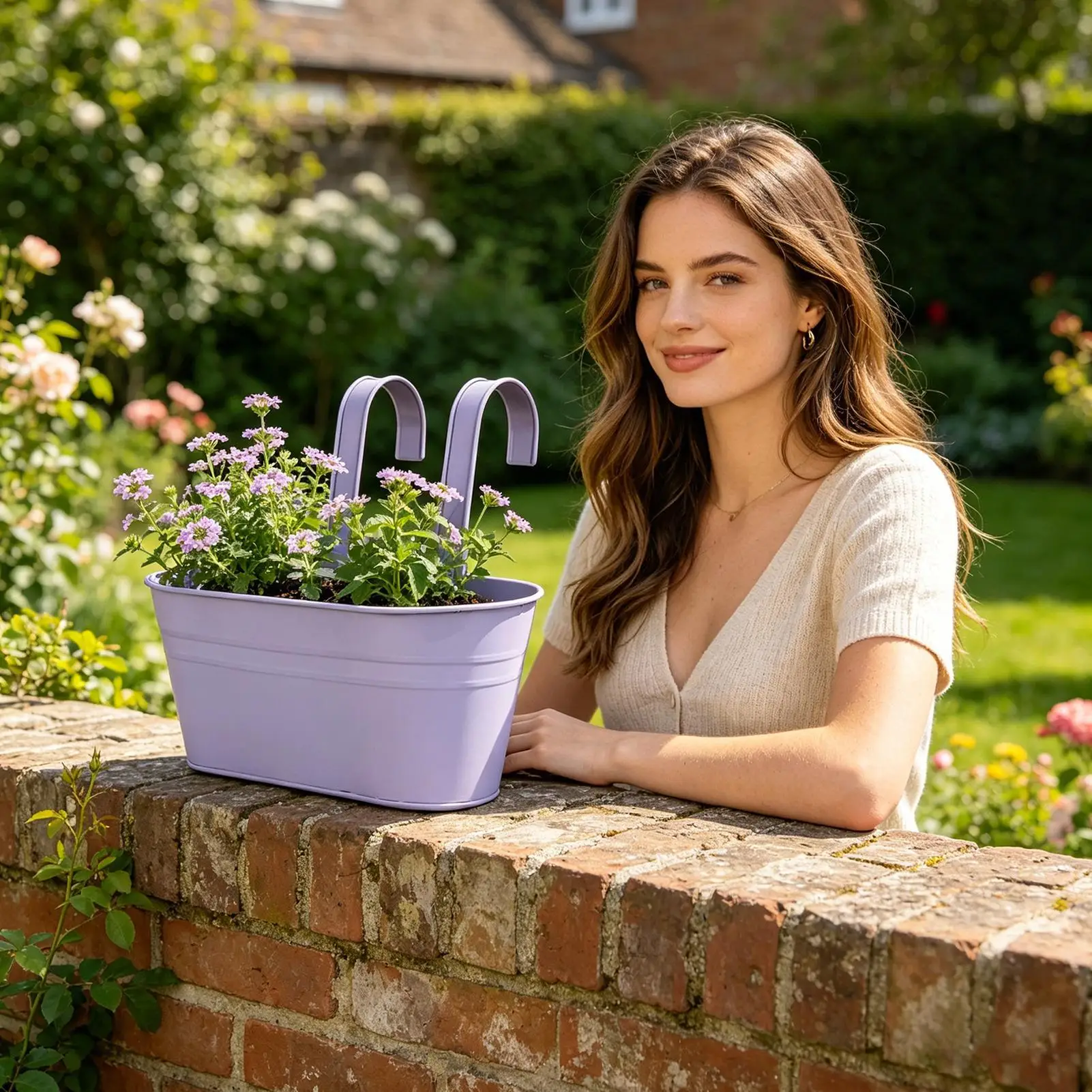 Metal Iron Flower Pots For Railing Fence Hanging Bucket Pots With Detachable Hooks Countryside Style Window Flower Plant Holder
Metal Iron Flower Pots For Railing Fence Hanging Bucket Pots With Detachable Hooks Countryside Style Window Flower Plant Holder