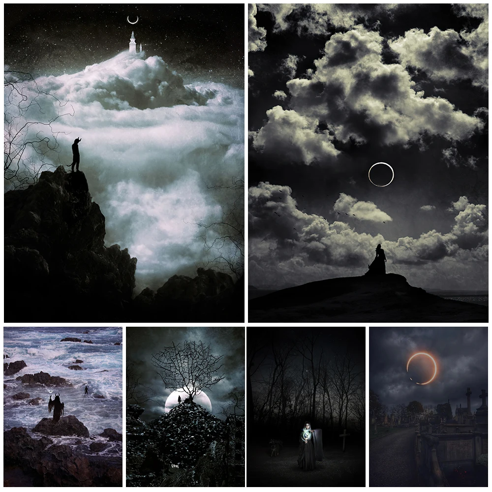 Darkest Night Mysterious Witchcraft Wall Art Canvas Paintng The Moon Witch In The Dark Art Poster And Print Home Decor Unframed
Darkest Night Mysterious Witchcraft Wall Art Canvas Paintng The Moon Witch In The Dark Art Poster And Print Home Decor Unframed