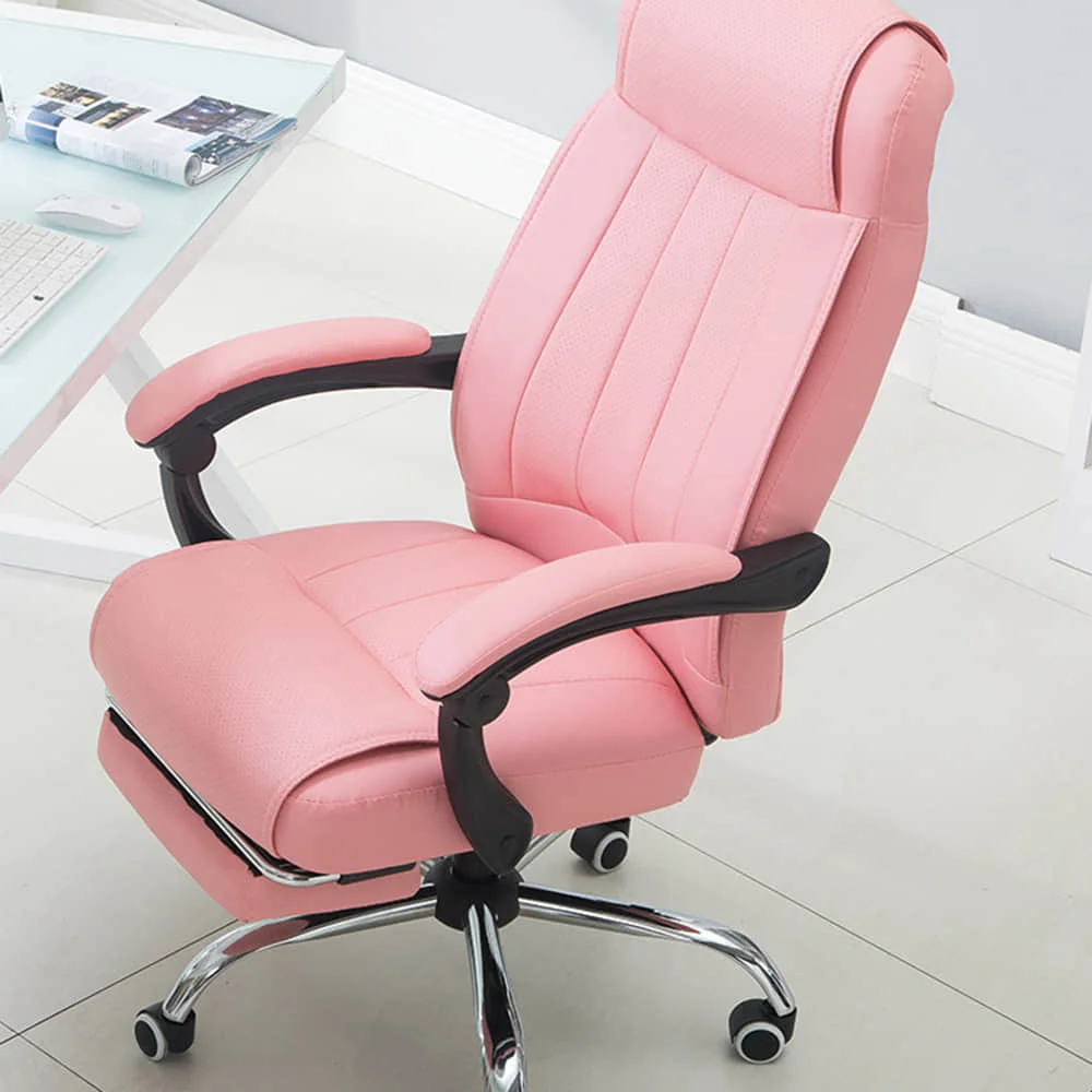 High-end Leather Executive Office Chair Ergonomic Reclining Computer Chair with Adjustable Height Armrests and Lumbar Support
High-end Leather Executive Office Chair Ergonomic Reclining Computer Chair with Adjustable Height Armrests and Lumbar Support