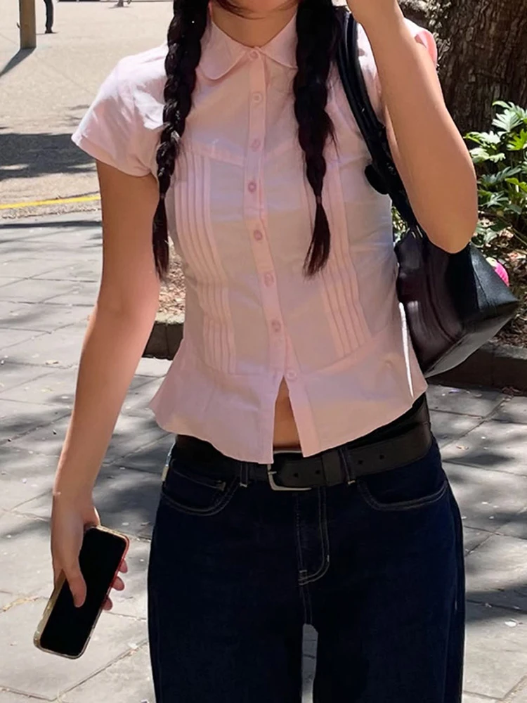 New Summer Fashion Women's Shirt,Short Sleeved Shirts,Casual Shirts,Elegant Shirts For Ladies,Woman's 2025 Clothing,Summer Tops
New Summer Fashion Women's Shirt,Short Sleeved Shirts,Casual Shirts,Elegant Shirts For Ladies,Woman's 2025 Clothing,Summer Tops