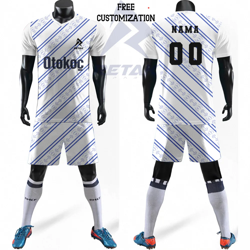 Настраиваемый комплект мужской и женской футбольной спортивной одежды с пятью сторонами, комплект молодежной футбольной рубашки и шорт, полосатый 3D-печать
Настраиваемый комплект мужской и женской футбольной спортивной одежды с пятью сторонами, комплект молодежной футбольной рубашки и шорт, полосатый 3D-печать