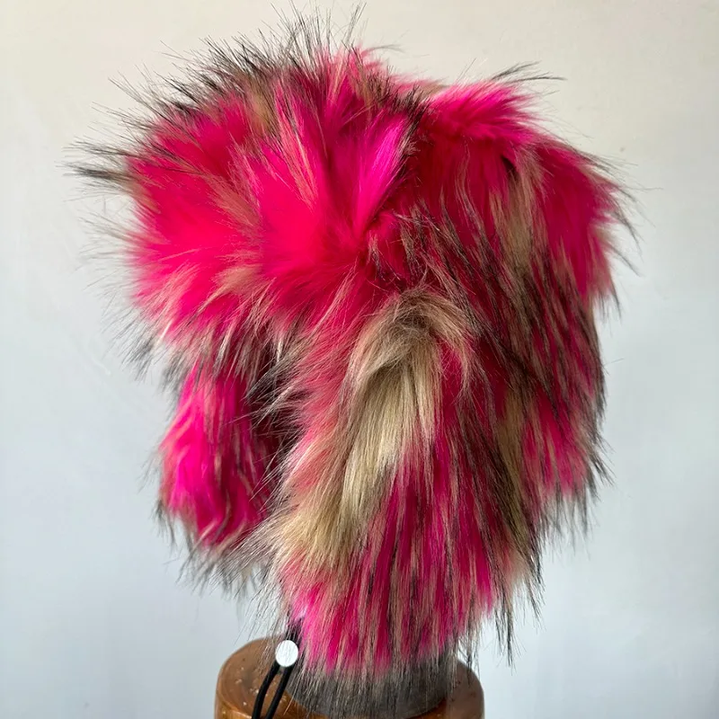 Fluffy Bomber Hats Men Women Winter Warm Plus Thickened Pilot Hat Russia Outdoor Faux Fox Fur Cold Cycling Ear Protection Hat
Fluffy Bomber Hats Men Women Winter Warm Plus Thickened Pilot Hat Russia Outdoor Faux Fox Fur Cold Cycling Ear Protection Hat
