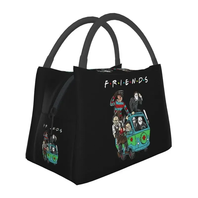 Horror Movie Friends Character Insulated Lunch Bags for Women Portable Halloween Thermal Cooler Lunch Tote Office Picnic Travel
Horror Movie Friends Character Insulated Lunch Bags for Women Portable Halloween Thermal Cooler Lunch Tote Office Picnic Travel