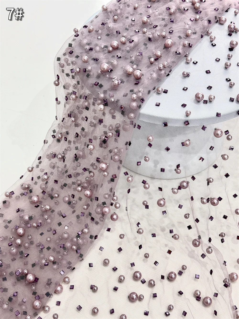 African French Beads Lace Mesh Fabrics 2025 High Quality Beaded Lace Nigerian Beads Embroidered Dress Material For Party Sewing
African French Beads Lace Mesh Fabrics 2025 High Quality Beaded Lace Nigerian Beads Embroidered Dress Material For Party Sewing