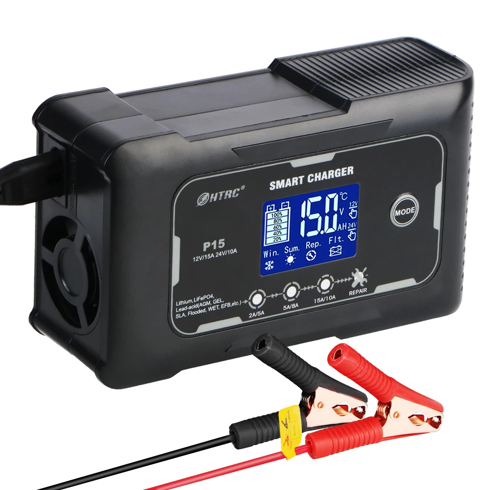 240W 15A Automatic LCD Display Automatic Pulse Repair High Power for Lifepo4 AGM Lead-Acid Lithium Batteri Smart Battery Charger
240W 15A Automatic LCD Display Automatic Pulse Repair High Power for Lifepo4 AGM Lead-Acid Lithium Batteri Smart Battery Charger