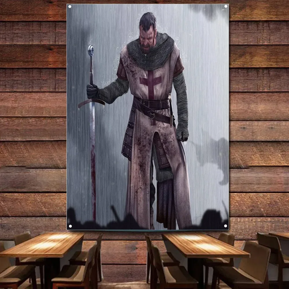 Винтажный христианский крестоносер, настенный гобелен с флагом, баннер, рыцари-тамплиеры, настенные художественные постеры и принты, настенная диаграмма 9
Винтажный христианский крестоносер, настенный гобелен с флагом, баннер, рыцари-тамплиеры, настенные художественные постеры и принты, настенная диаграмма 9