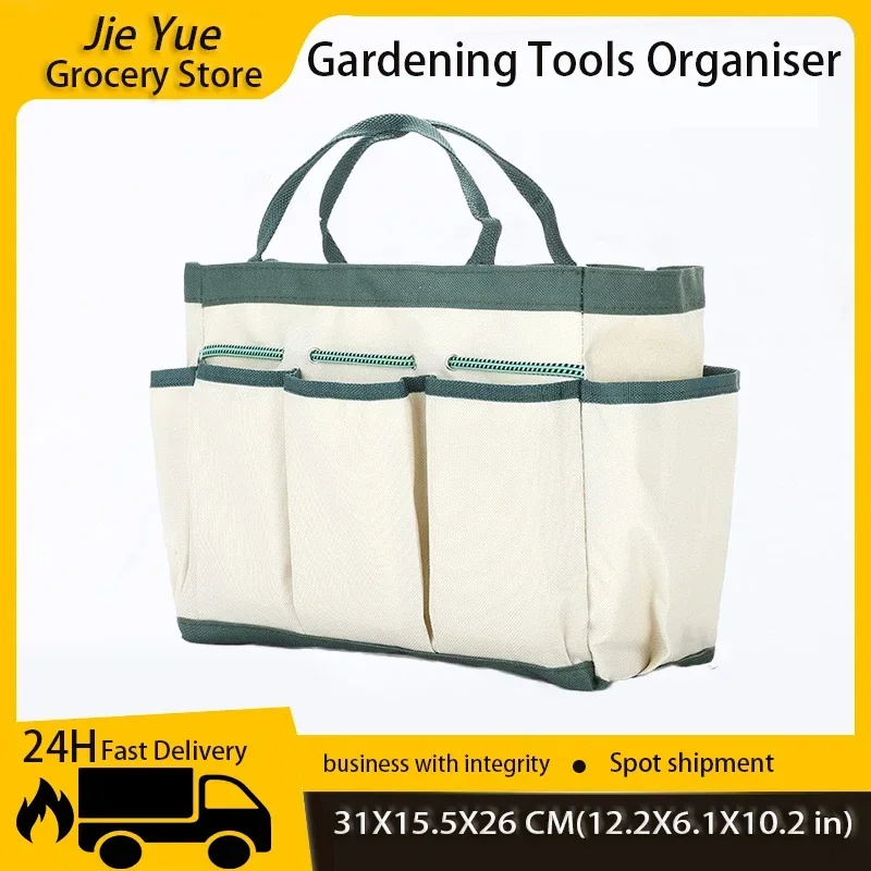 Garden Tool Storage Bag 600D Oxford Cloth Large Capacity Tool Organizer Bag with Multiple Pockets for Gardening Yard Lawn Work
Garden Tool Storage Bag 600D Oxford Cloth Large Capacity Tool Organizer Bag with Multiple Pockets for Gardening Yard Lawn Work