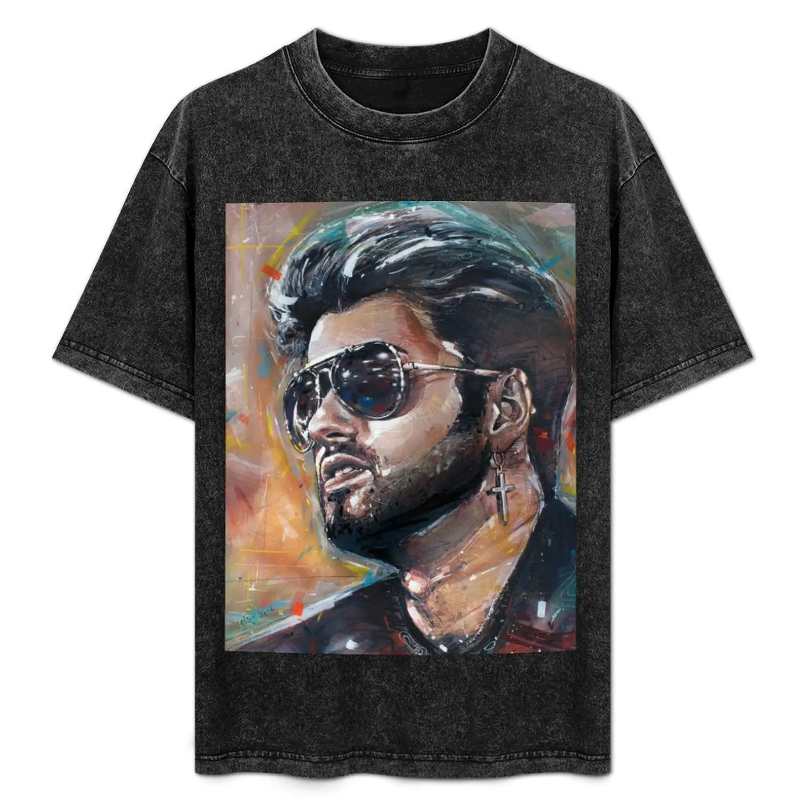 George Michael painting T-Shirt Plus Size Loose Fit T-Shirt
George Michael painting T-Shirt Plus Size Loose Fit T-Shirt