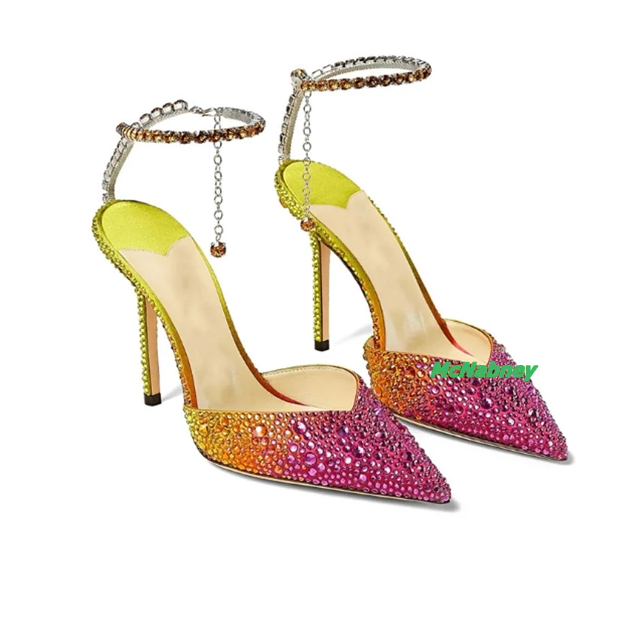 Colorful Crystal Diamond Sandals,Sexy Pointed Toe Stiletto High Heels Women Shoes Wedding Party Heel2023 New Zapatos Para Mujere
Colorful Crystal Diamond Sandals,Sexy Pointed Toe Stiletto High Heels Women Shoes Wedding Party Heel2023 New Zapatos Para Mujere