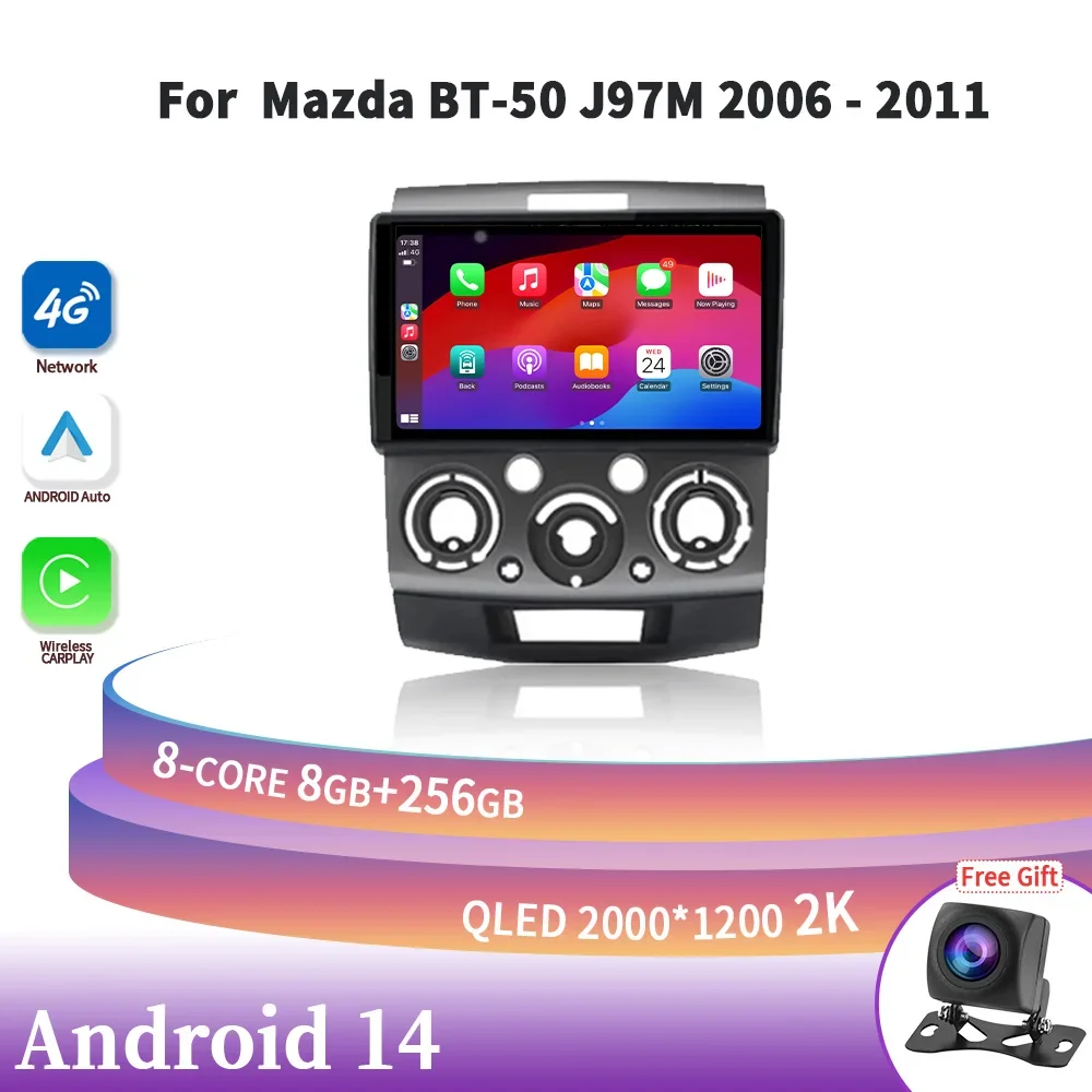 Android 14 Car Radio Central Multimedia Navigation For Mazda BT-50 J97M 2006-2011 Wireless Carplay Stereo Screen 2DIN Head Unit
Android 14 Car Radio Central Multimedia Navigation For Mazda BT-50 J97M 2006-2011 Wireless Carplay Stereo Screen 2DIN Head Unit