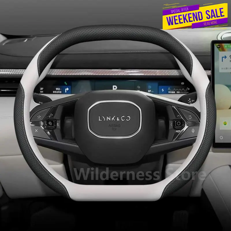 Sport Style Leather Steering Wheel Cover for Lynk Co 02 Z20 06 07 08 EM-P Z10 900 2024-2026 Auto interior Lynk Co accessories
Sport Style Leather Steering Wheel Cover for Lynk Co 02 Z20 06 07 08 EM-P Z10 900 2024-2026 Auto interior Lynk Co accessories