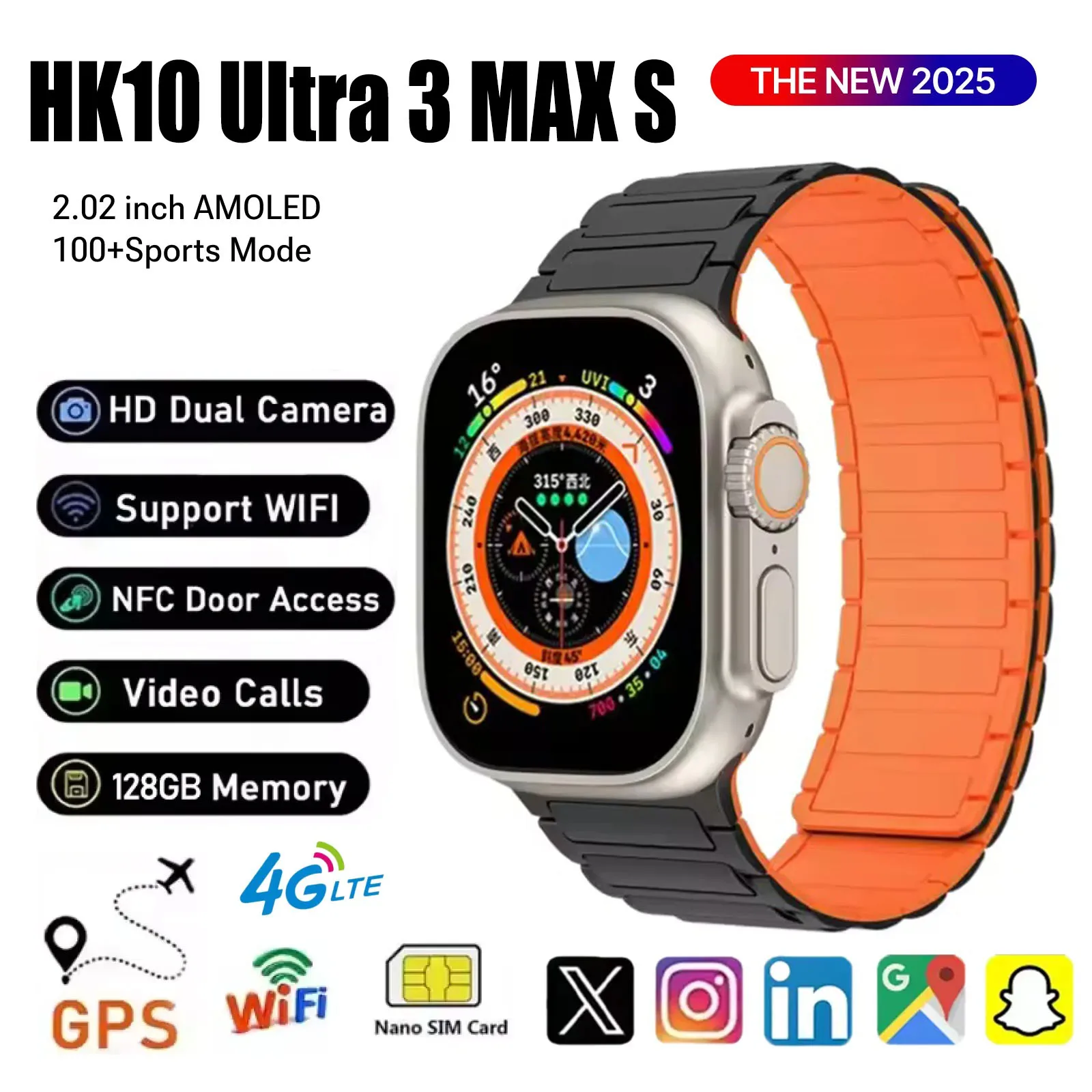 Оригинальные часы-робот с искусственным интеллектом, 2025 г., 4 ГБ ОЗУ, совместное использование сети, AMOLED-дисплей, NFC, GPS, компас, несколько ОС для Android iOS
Оригинальные часы-робот с искусственным интеллектом, 2025 г., 4 ГБ ОЗУ, совместное использование сети, AMOLED-дисплей, NFC, GPS, компас, несколько ОС для Android iOS