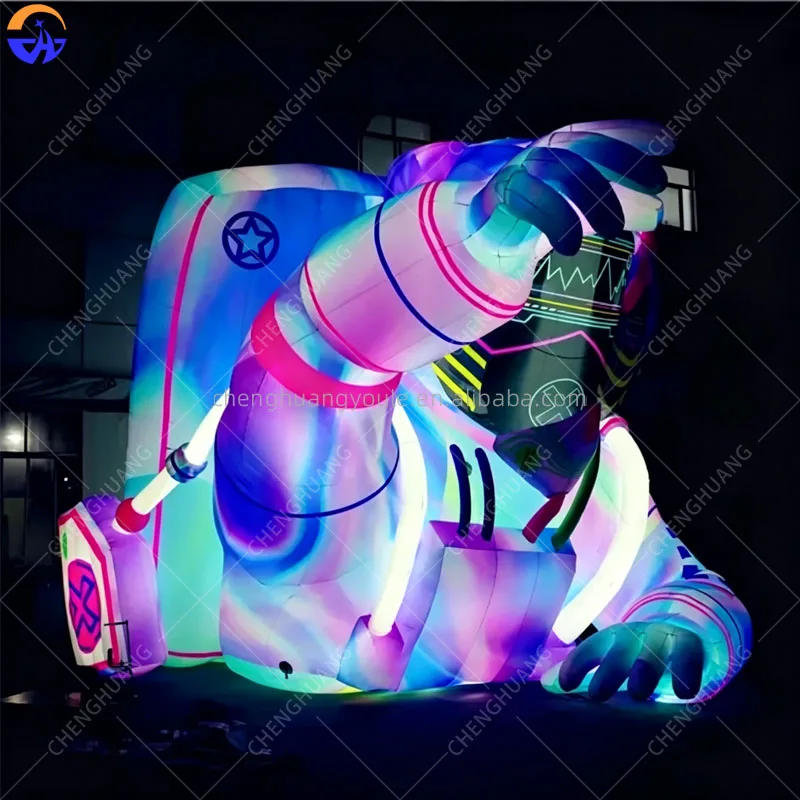 6M 8M Giant LED Inflatable Astronaut Spaceman Balloon Luminous Art Decor for Music Event & Advertising
6M 8M Giant LED Inflatable Astronaut Spaceman Balloon Luminous Art Decor for Music Event & Advertising