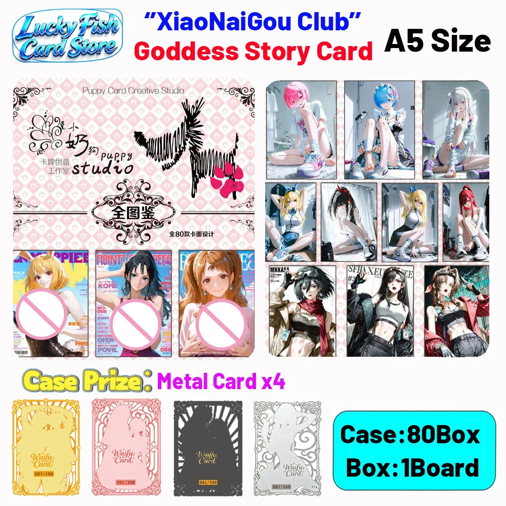 Wholesale 2026 New XiaoNaiGou Creative Studio Goddess Story Cards Waifu A5 Size Boards Toys Hobby Gift
Wholesale 2026 New XiaoNaiGou Creative Studio Goddess Story Cards Waifu A5 Size Boards Toys Hobby Gift