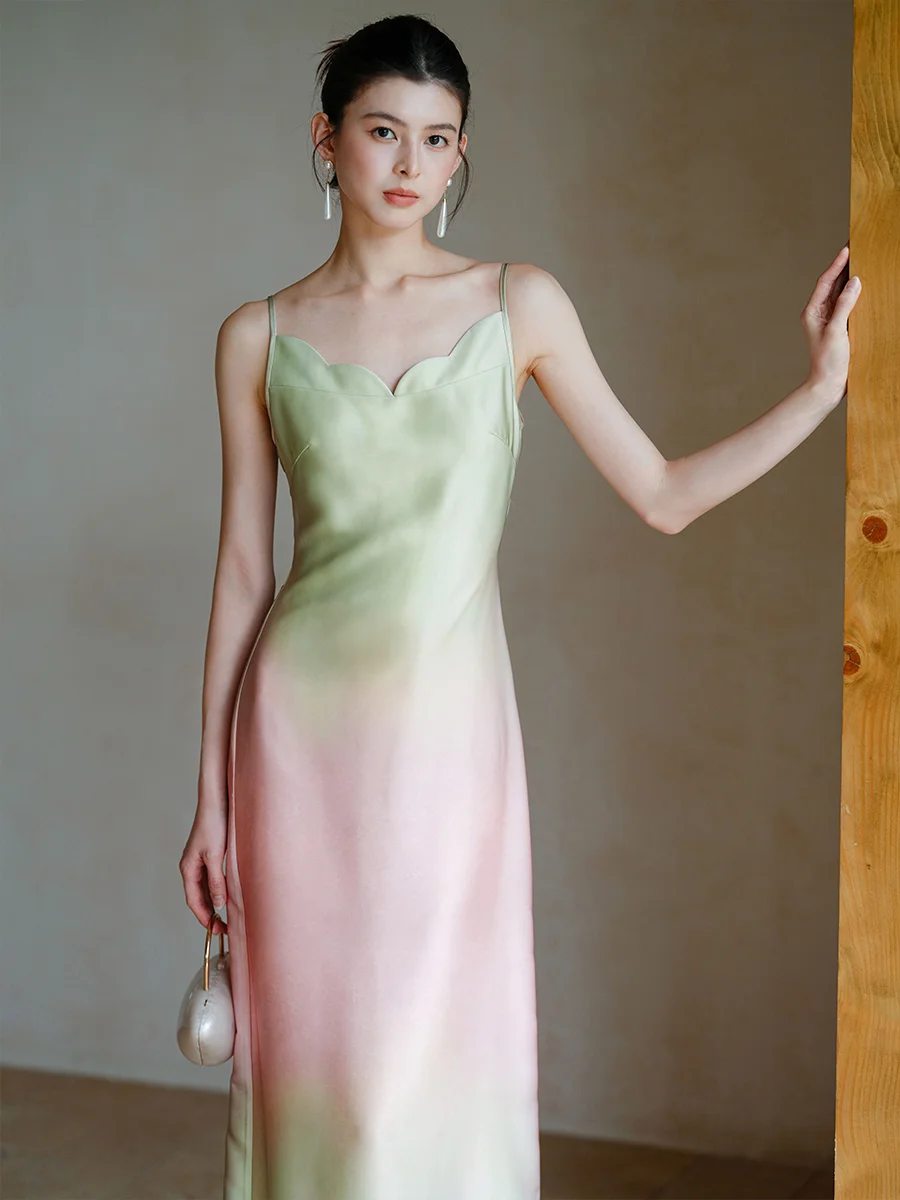 Новое поступление: Женское летнее платье-ханьфу с длинными рукавами, приталенное, с градиентным цветовым переходом, в китайском стиле, с тюлевыми вставками, модель Tulip Strapl Long Dr
Новое поступление: Женское летнее платье-ханьфу с длинными рукавами, приталенное, с градиентным цветовым переходом, в китайском стиле, с тюлевыми вставками, модель Tulip Strapl Long Dr