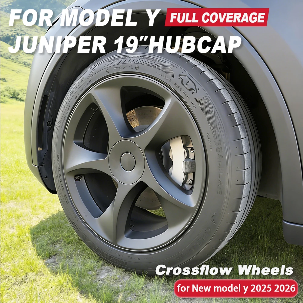 19 Inch 4PCS HubCap for Tesla Model Y Juniper 2026 Performance Replacement Full Rim Wheel Cover Car Accessories AWD Wheel Hub
19 Inch 4PCS HubCap for Tesla Model Y Juniper 2026 Performance Replacement Full Rim Wheel Cover Car Accessories AWD Wheel Hub