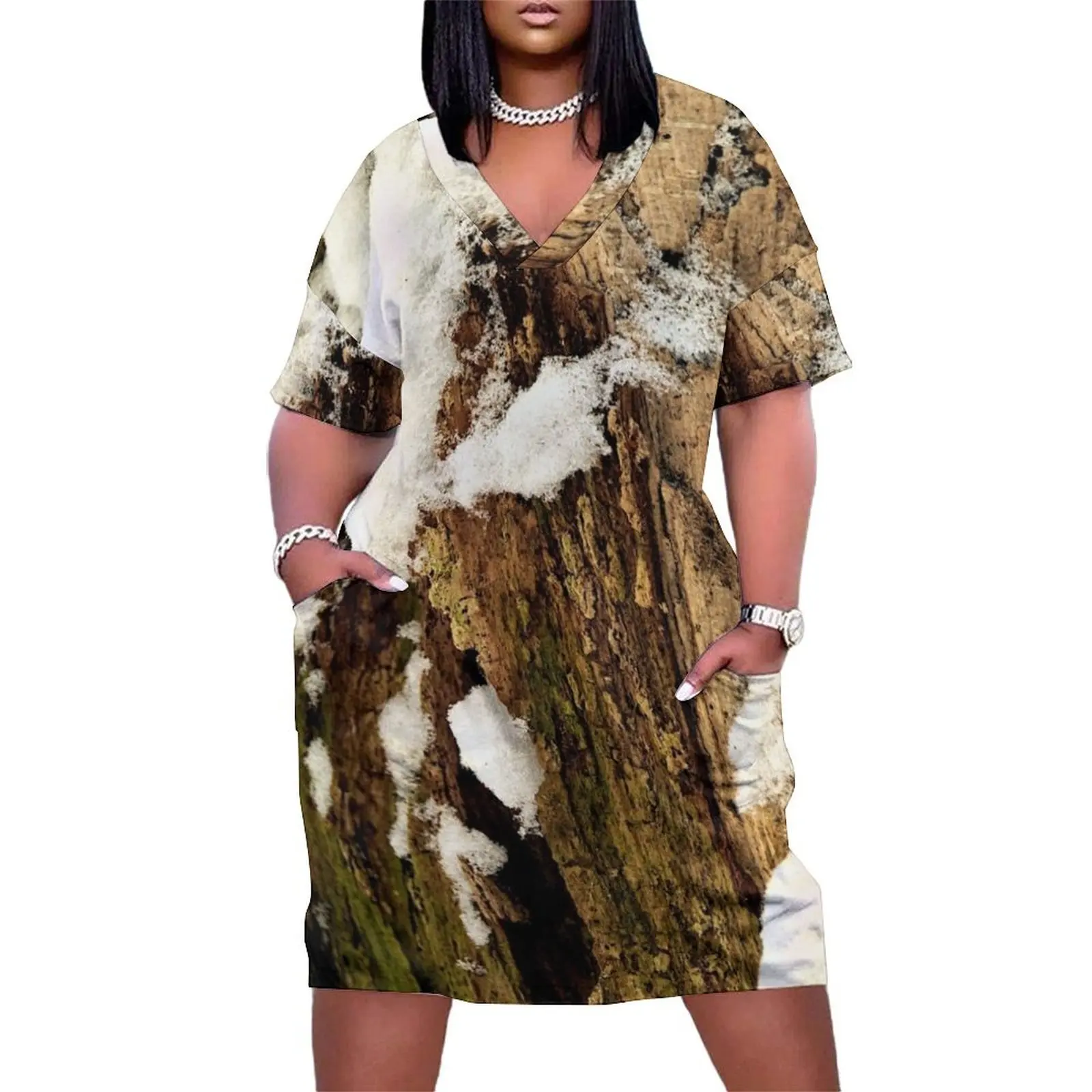 Rotten tree stump in the first snow Loose Pocket Dress evening dress dress women summer fairy summer
Rotten tree stump in the first snow Loose Pocket Dress evening dress dress women summer fairy summer