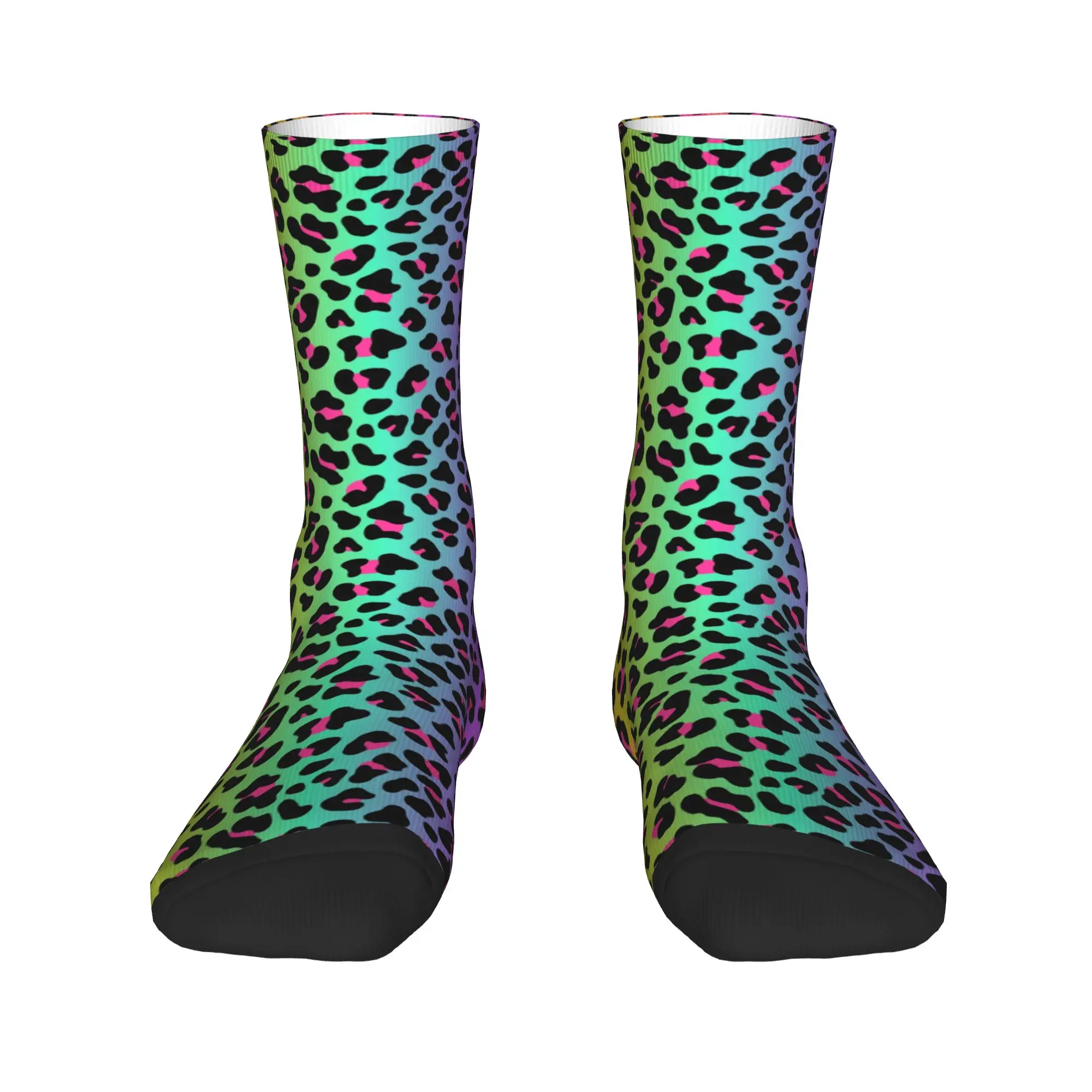 Neon Rainbow Leopard Animal Print Dress Socks for Men Women Warm Breathbale Warm Crew Socks
Neon Rainbow Leopard Animal Print Dress Socks for Men Women Warm Breathbale Warm Crew Socks