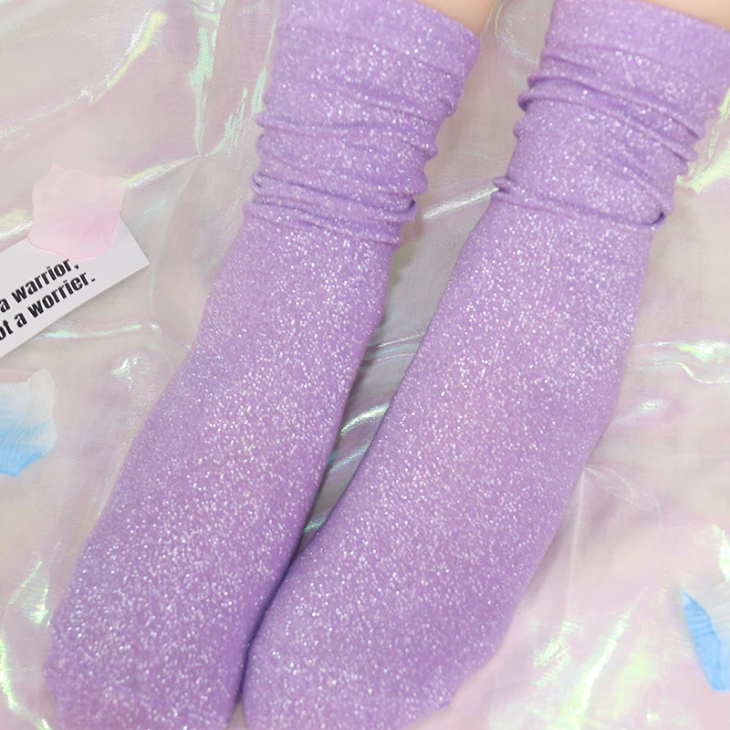 29 Colors Women Shiny Metallic Silk Socks Korean Luxury Design High Quality Glamorous Fashion Socks
29 Colors Women Shiny Metallic Silk Socks Korean Luxury Design High Quality Glamorous Fashion Socks