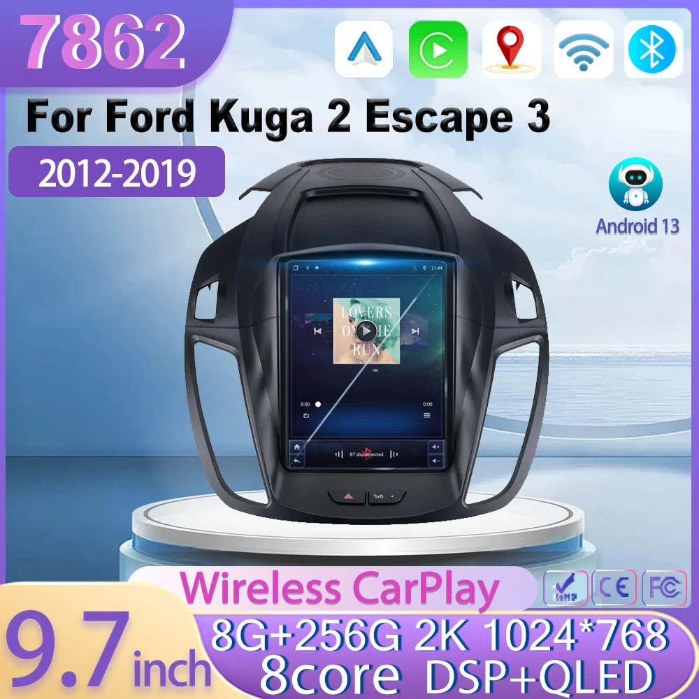 Android 13 для Ford Kuga 2 Escape 3 2012 - 2019 стиль 7862 процессор Автомобильный видео мультимедийный плеер GPS-навигация № 2din DVD 5G wifi
Android 13 для Ford Kuga 2 Escape 3 2012 - 2019 стиль 7862 процессор Автомобильный видео мультимедийный плеер GPS-навигация № 2din DVD 5G wifi