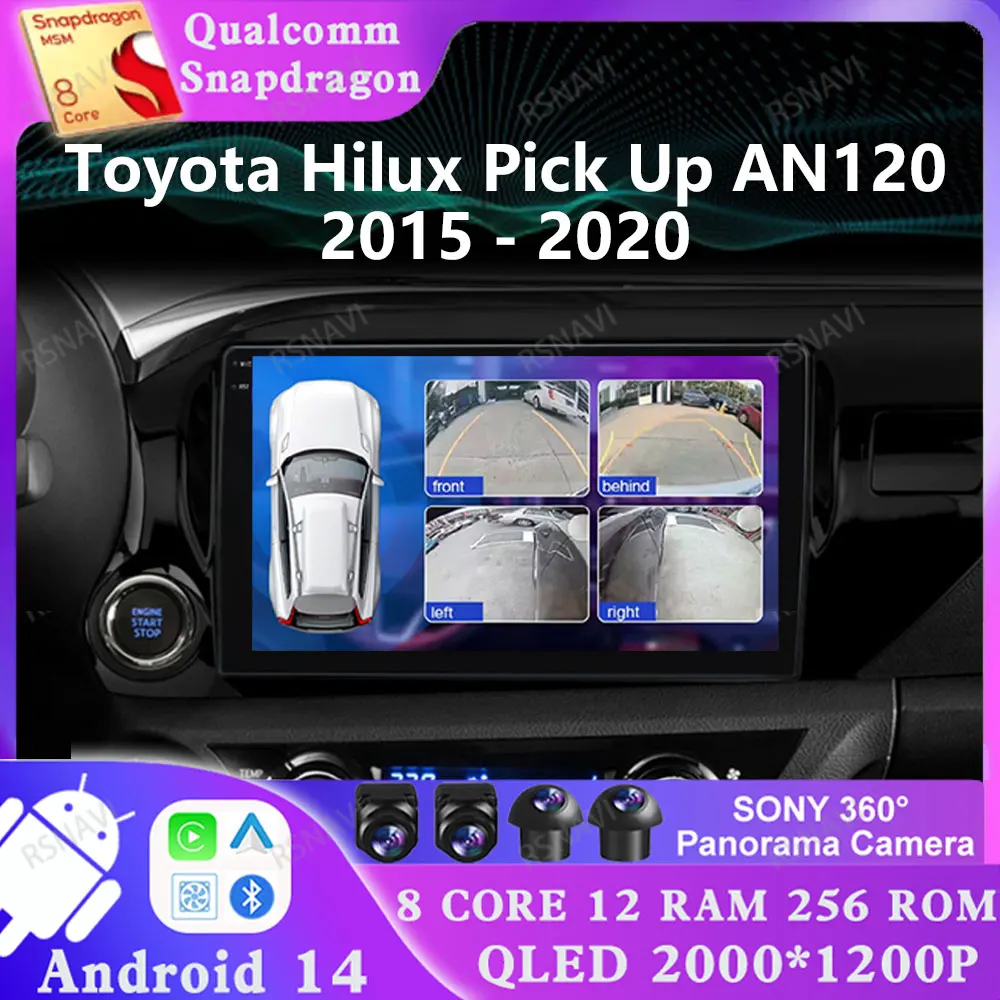 Android 14 For Toyota Hilux Pick Up AN120 2015 - 2020 LHD Multimedia 4G LTE Stereo Viedo Player DSP 5G WIFI Navigation BT GPS
Android 14 For Toyota Hilux Pick Up AN120 2015 - 2020 LHD Multimedia 4G LTE Stereo Viedo Player DSP 5G WIFI Navigation BT GPS
