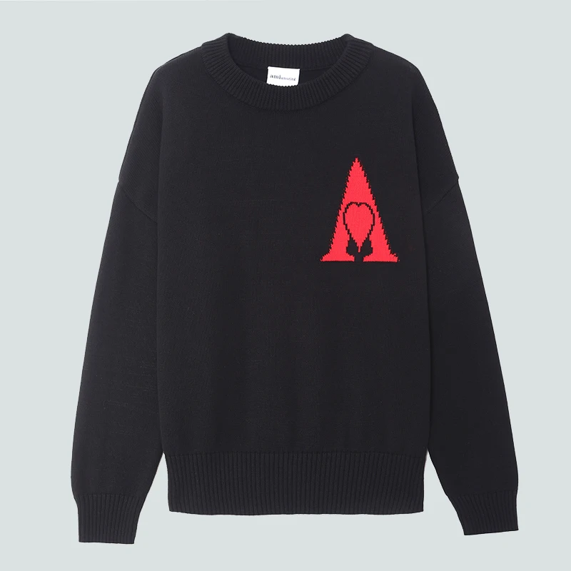 AMI AMORING100% Cotton New Embroidered Love A Men's Knitted Sweater Autumn Hoodie Luxury Outdoor Sports Warm Men's Top
AMI AMORING100% Cotton New Embroidered Love A Men's Knitted Sweater Autumn Hoodie Luxury Outdoor Sports Warm Men's Top