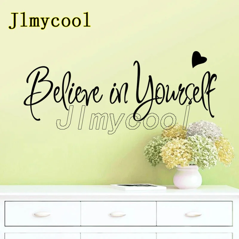Believe in Yourself Inspirational Wall Decals For Home Decor Creative Art Letters Decorative Removable Vinyl Background Stickers
Believe in Yourself Inspirational Wall Decals For Home Decor Creative Art Letters Decorative Removable Vinyl Background Stickers