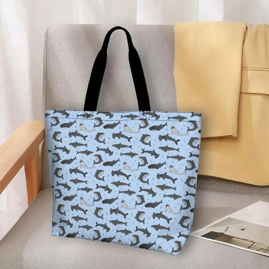 Shark Print Casual Tote Bag For Adults Beach Vacation Shopping
Shark Print Casual Tote Bag For Adults Beach Vacation Shopping