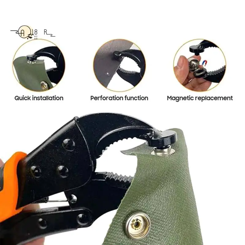 A18R -Heavy Duty Snap Fastener Tool,Snap Setter Tool Kit With 20 Sets, For Boat Cover, Snap Button With Portable Bag Easy To Use
A18R -Heavy Duty Snap Fastener Tool,Snap Setter Tool Kit With 20 Sets, For Boat Cover, Snap Button With Portable Bag Easy To Use