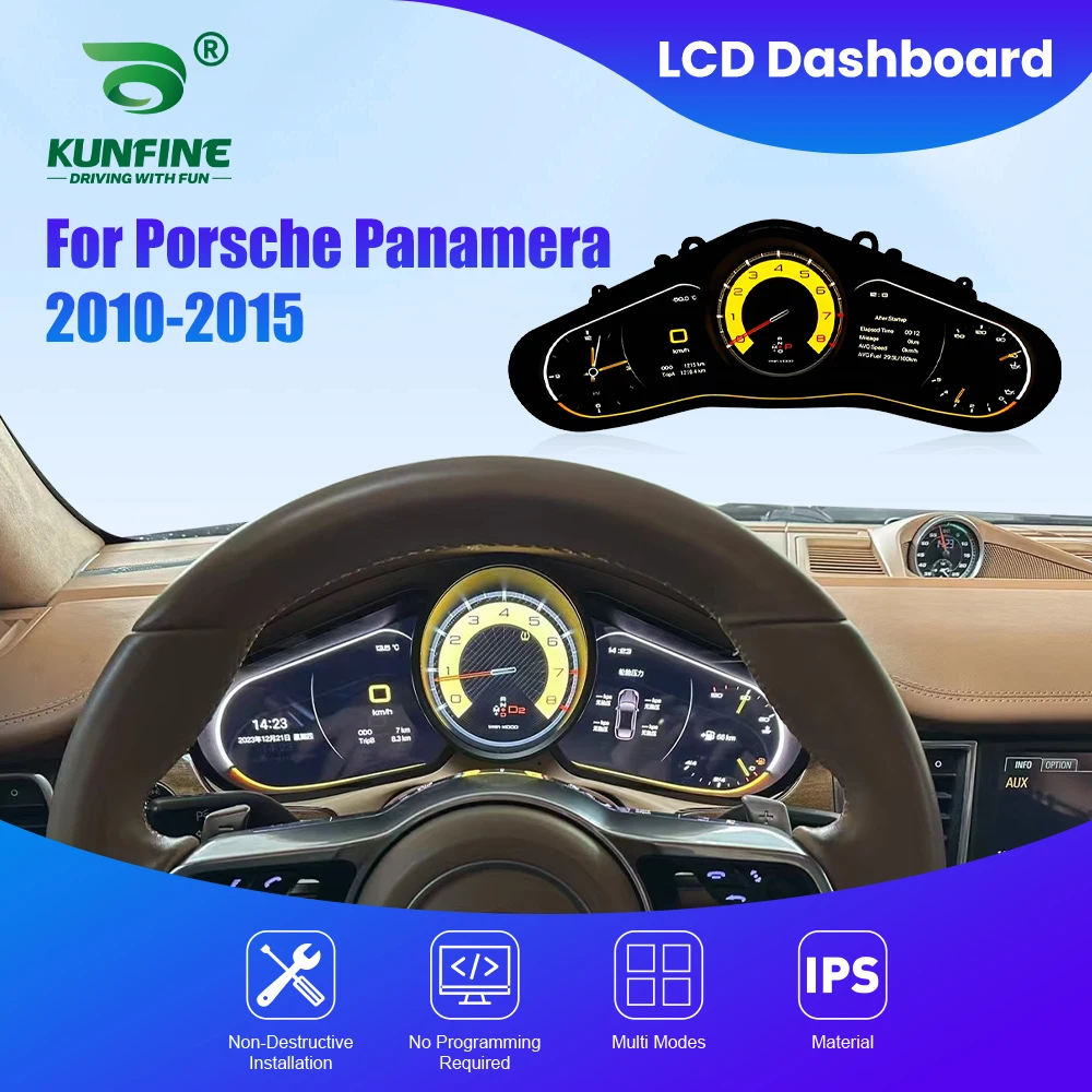 Приборная панель кластера для Porsche Panamera 2010-2015, спидометр, цифровой ЖК-дисплей, приборная панель, новейший тахометр
Приборная панель кластера для Porsche Panamera 2010-2015, спидометр, цифровой ЖК-дисплей, приборная панель, новейший тахометр