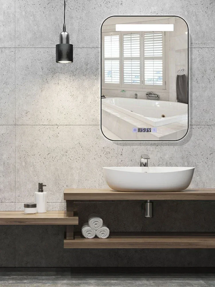 Antifog Glasses Led Mirror Wall-Mounted Smart Touch Screen Bathroom Mirror Wall-Mounted Custom Bathroom Mirror with Light
Antifog Glasses Led Mirror Wall-Mounted Smart Touch Screen Bathroom Mirror Wall-Mounted Custom Bathroom Mirror with Light
