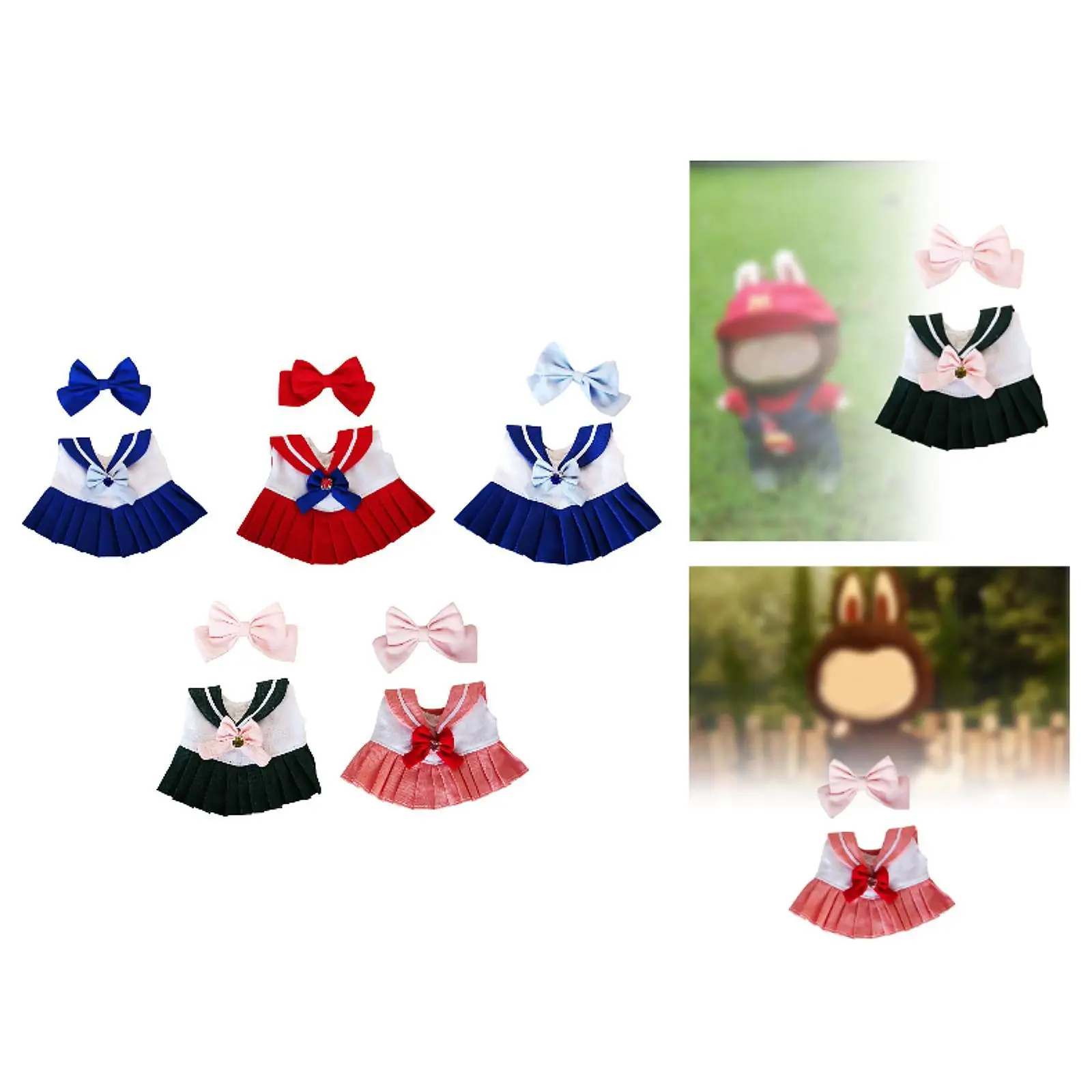 17 cm Plush Doll Clothes Doll Sailor Clothes Dress up Plush Doll Accessories Fashion Costumes Doll Dress Doll Outifits
17 cm Plush Doll Clothes Doll Sailor Clothes Dress up Plush Doll Accessories Fashion Costumes Doll Dress Doll Outifits