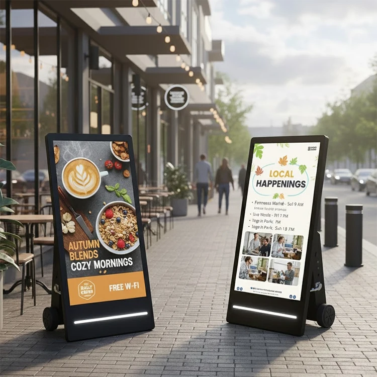 43'' IP55 Waterproof Digital Poster Foldable Portable LCD Advertising Screen Outdoor Digital Signage With Battery Powered
43'' IP55 Waterproof Digital Poster Foldable Portable LCD Advertising Screen Outdoor Digital Signage With Battery Powered