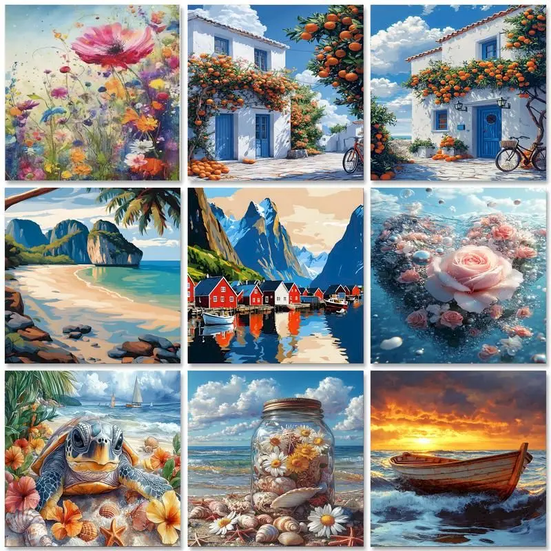 GATYZTORY DIY Painting By Numbers Landscape Picture Paint HandPainted Oil Painting Drawing On Canvas Home Decoration Unique Gift
GATYZTORY DIY Painting By Numbers Landscape Picture Paint HandPainted Oil Painting Drawing On Canvas Home Decoration Unique Gift