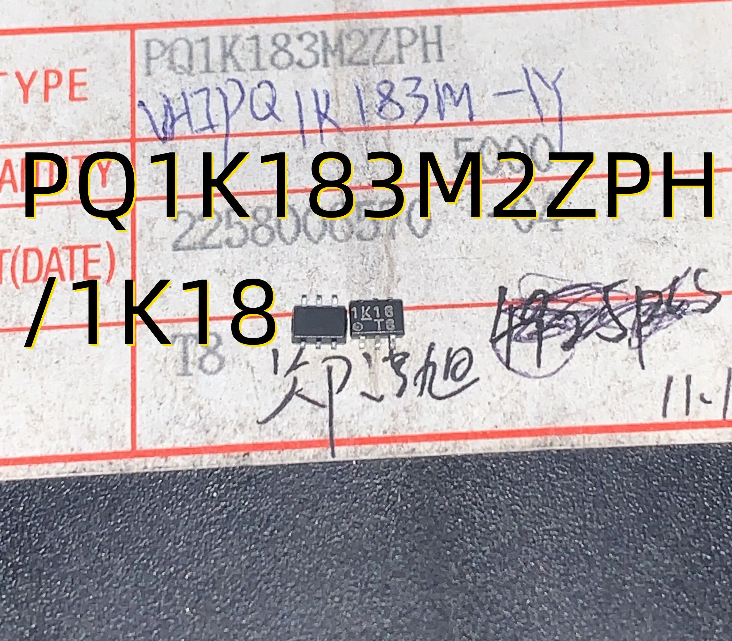 10pcs PQ1K183M2ZPH /1K18
10pcs PQ1K183M2ZPH /1K18