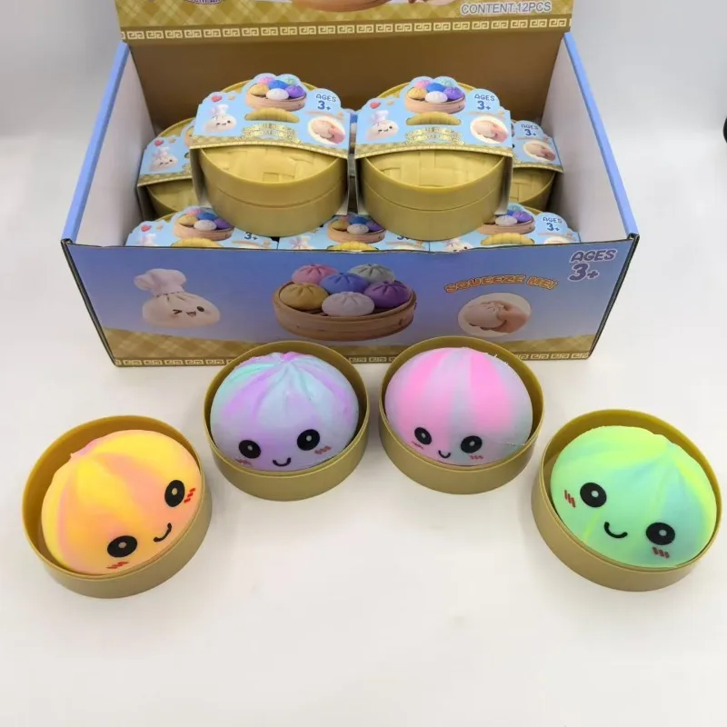 Cross-border blind boxdecompressionbunscartoonrainbowbigbunsLala Le simulation Xiaolongbao decompression and kneading music toys
Cross-border blind boxdecompressionbunscartoonrainbowbigbunsLala Le simulation Xiaolongbao decompression and kneading music toys