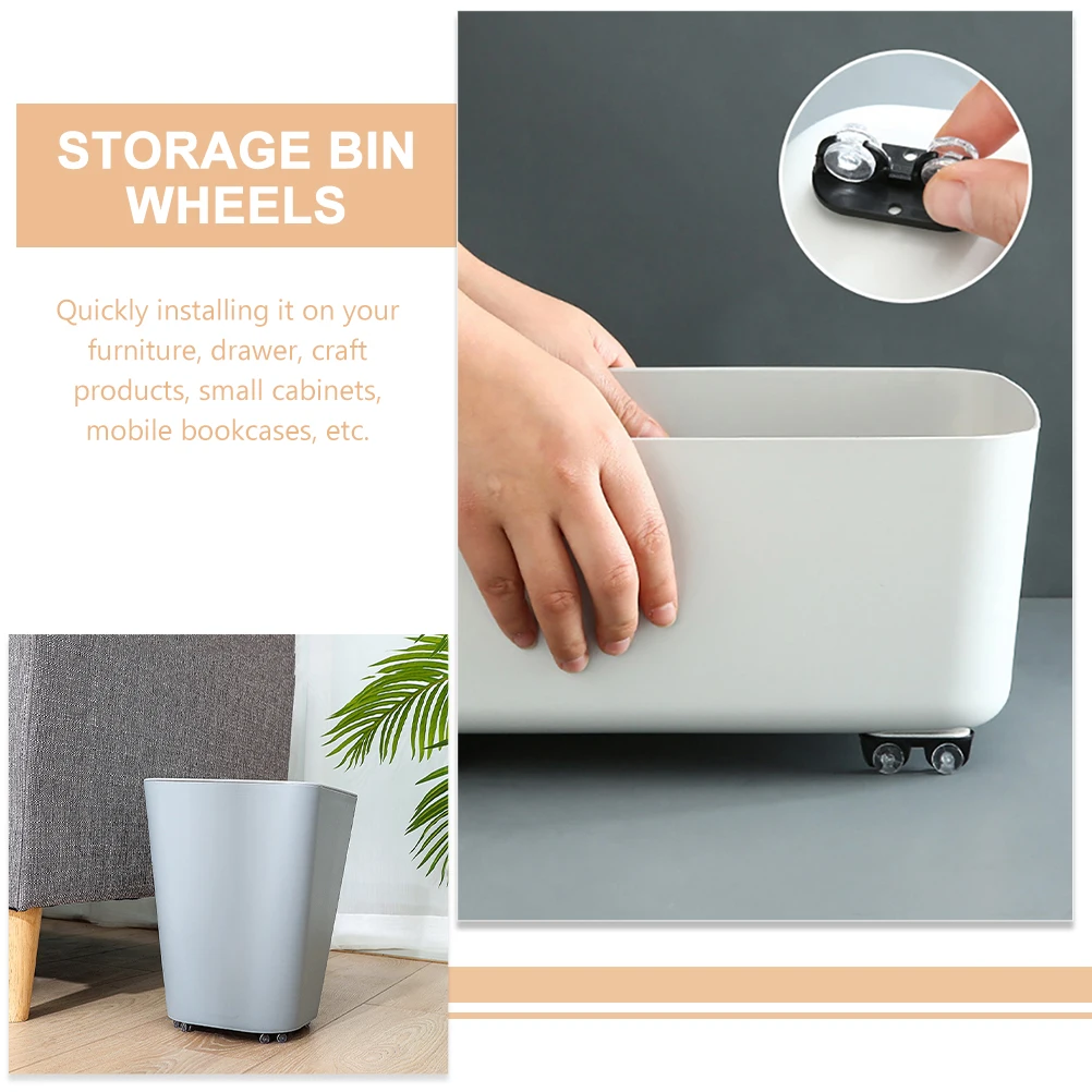 8Pcs Black Adhesive Casters Wheels Adhesive Storage Storage Box Wheels Bin Trash Can Pulley Accessories Non Swivel Set
8Pcs Black Adhesive Casters Wheels Adhesive Storage Storage Box Wheels Bin Trash Can Pulley Accessories Non Swivel Set