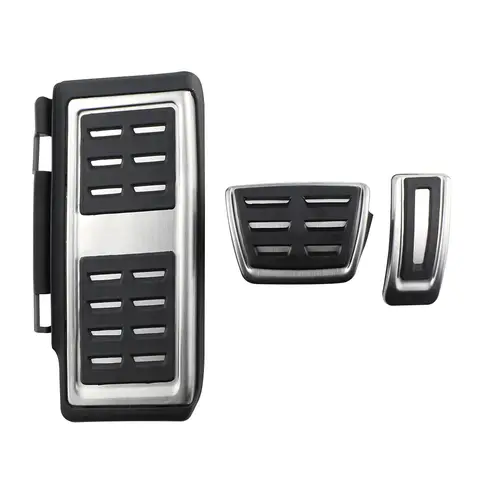 LHD Pedals For Audi A3 8V 2013-2019 Q2 2016-2024 Fuel Brake Non-slip Footrest Pedal Cover Pads Stainless Steel AT MT Accessories