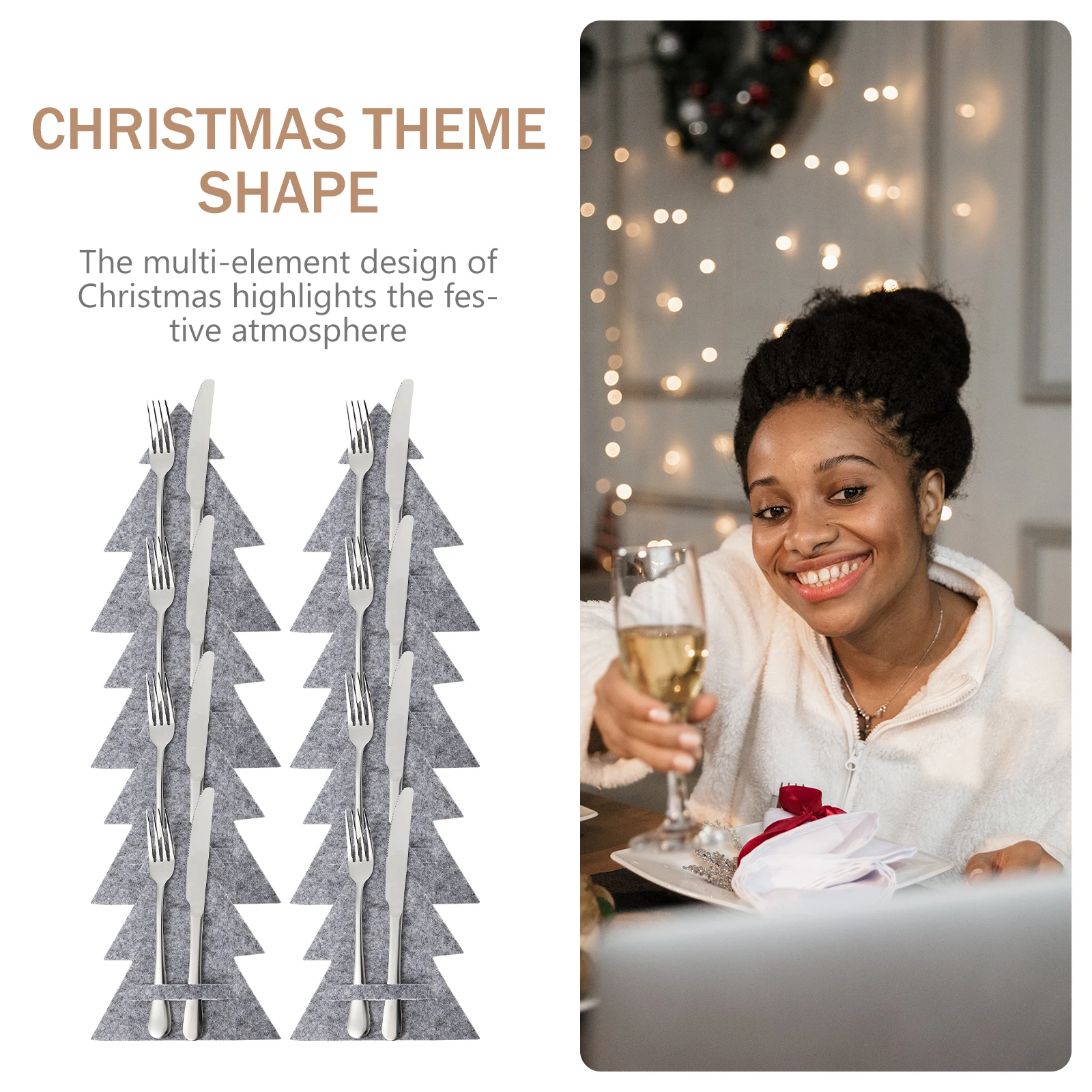 8Pcs Xmas Tableware Holders Christmas Tree Design Cutlery Bags Table Decor Fork Cutter Covers Party Supplies Cutlery Bag
8Pcs Xmas Tableware Holders Christmas Tree Design Cutlery Bags Table Decor Fork Cutter Covers Party Supplies Cutlery Bag