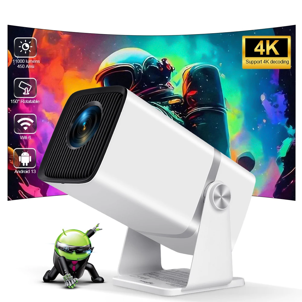 TD80W Full HD 1080P Projector 4K Android 13 Dual WiFi Mini Projetor Smart Home Theater Cinema Outdoor TD80 Portable Rotable Beam
TD80W Full HD 1080P Projector 4K Android 13 Dual WiFi Mini Projetor Smart Home Theater Cinema Outdoor TD80 Portable Rotable Beam