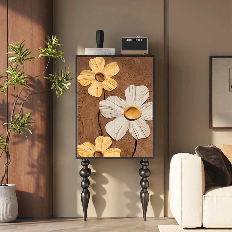 Medieval wabi-sabi wind, French flower solid wood tall chest, wall locker
Medieval wabi-sabi wind, French flower solid wood tall chest, wall locker