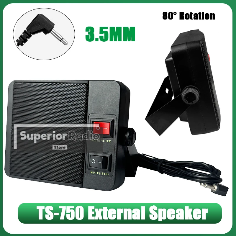 Diamond TS-750 External Speaker 3.5mm TS750 Loudspeaker for IC-980 Pro QYT KT-8900 KT-980 Plus CB Car Mobile Radio Walkie Talkie
Diamond TS-750 External Speaker 3.5mm TS750 Loudspeaker for IC-980 Pro QYT KT-8900 KT-980 Plus CB Car Mobile Radio Walkie Talkie