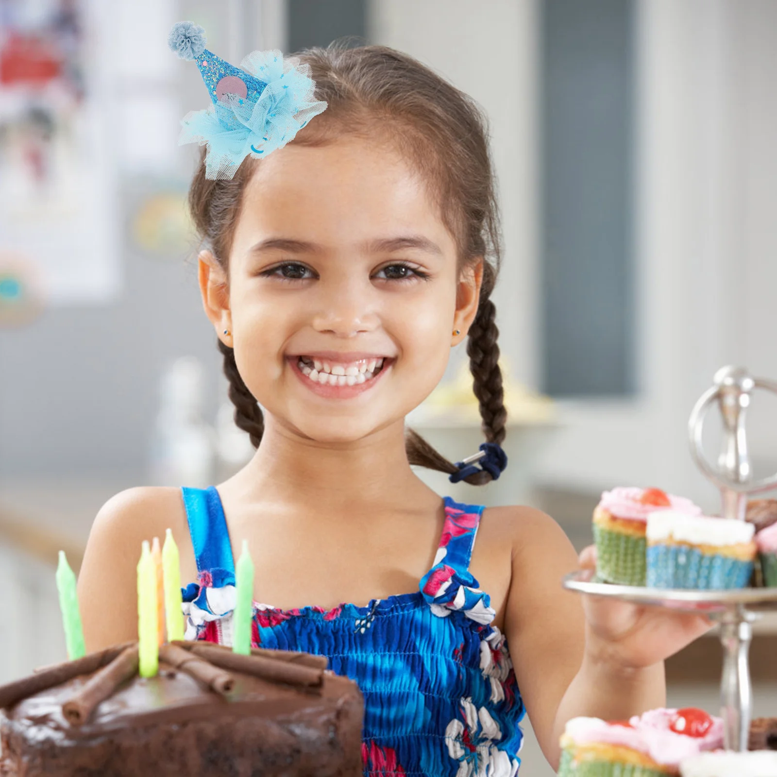 5Pcs Birthday Hat Hairpins Creative Mesh Yarn Sequin Party Hats Lightweight Comfortable for Kids Birthday Party Supplies
5Pcs Birthday Hat Hairpins Creative Mesh Yarn Sequin Party Hats Lightweight Comfortable for Kids Birthday Party Supplies