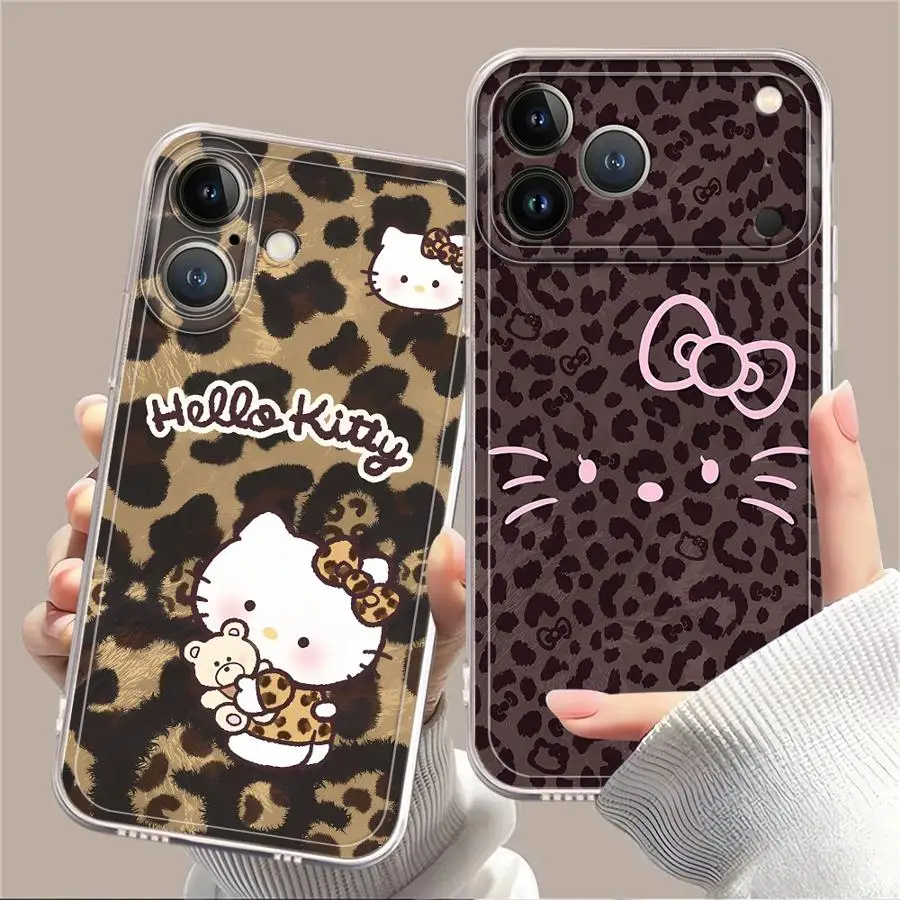 Cute Brown Leopard Hello Kitty Clear Soft Silicone Phone Case For iPhone 11 12 13 14 15 16 17 Pro Max 14 Plus 17 Air X 17E Cover
Cute Brown Leopard Hello Kitty Clear Soft Silicone Phone Case For iPhone 11 12 13 14 15 16 17 Pro Max 14 Plus 17 Air X 17E Cover