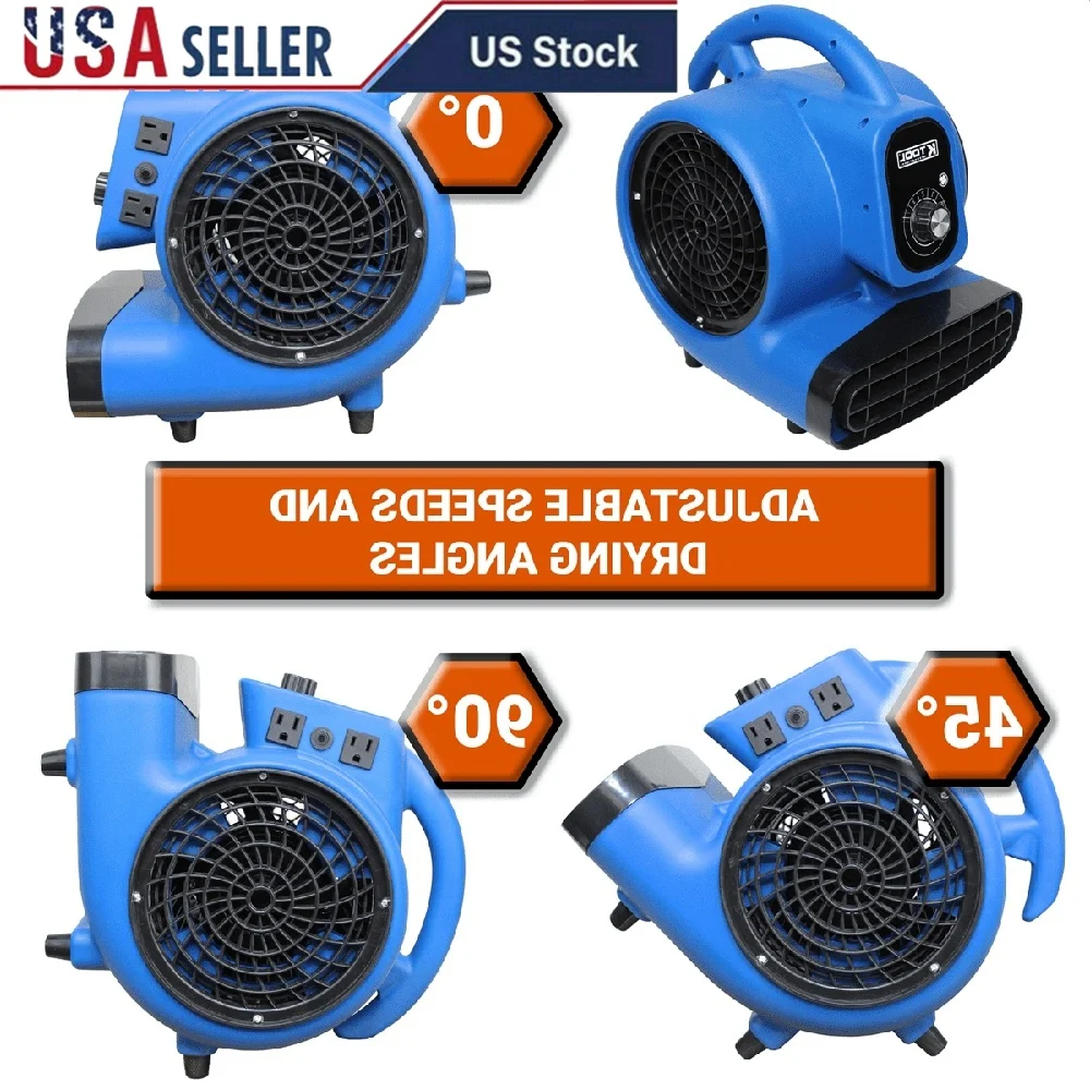 Utility Floor Blower 1/4 HP 800 CFM Durable Adjustable Tilt Fan Air Mover Commercial Industrial Residential Use Stackable Design
Utility Floor Blower 1/4 HP 800 CFM Durable Adjustable Tilt Fan Air Mover Commercial Industrial Residential Use Stackable Design
