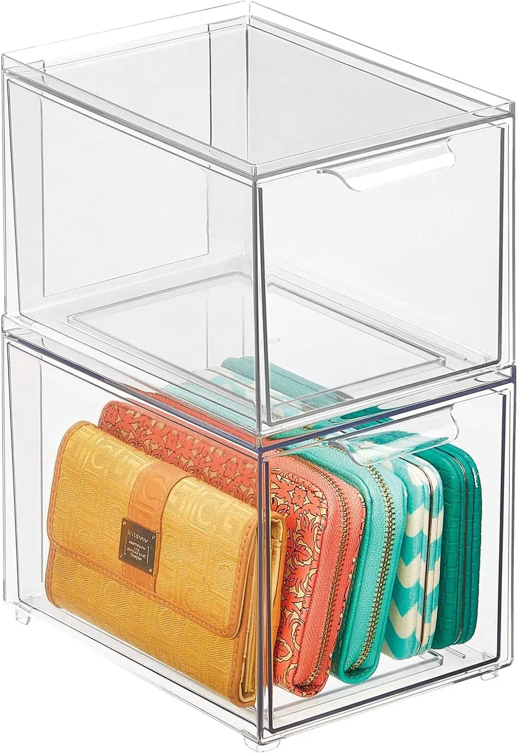 Plastic Closet Organizer Bin with Pull Out Drawer, Slim Stackable Storage for Closet, Accessories, Bags, Shoes, and More, Clear
Plastic Closet Organizer Bin with Pull Out Drawer, Slim Stackable Storage for Closet, Accessories, Bags, Shoes, and More, Clear