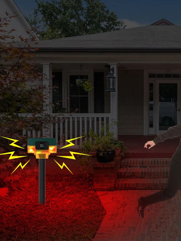 Solar Beast Repeller with Flashing Light 1200mAh Wild Animal Deterrent 360-degree Induction Alarm IP55 for Wild Boar Rabbit Deer
Solar Beast Repeller with Flashing Light 1200mAh Wild Animal Deterrent 360-degree Induction Alarm IP55 for Wild Boar Rabbit Deer